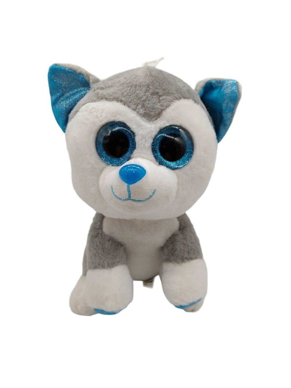 Scent Sations Wolf Plush Gray White Blue Stuffed Animal Toy Factory 10 Inch